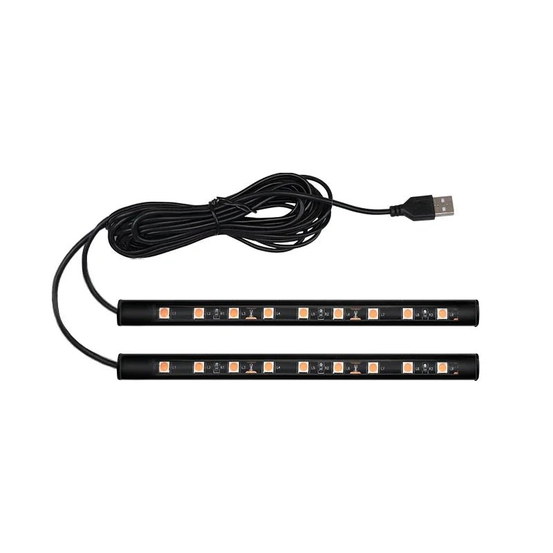 Led Car Ambient Light With USB 5V Universal Car Interior Foot Lamp Decoration Backlight Lighting Auto Decorative Neon Lights